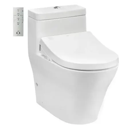 Bàn Cầu TOTO CW166RB/TCF4732A Nắp Điện Tử Chữ D