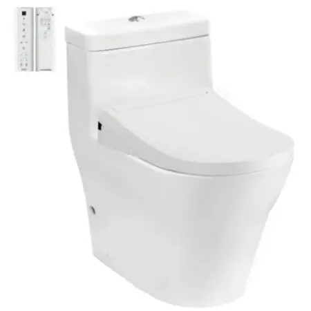 Bàn Cầu TOTO CW166RB/TCF34320GAA/T53P100VR Nắp Điện Tử Chữ D S5