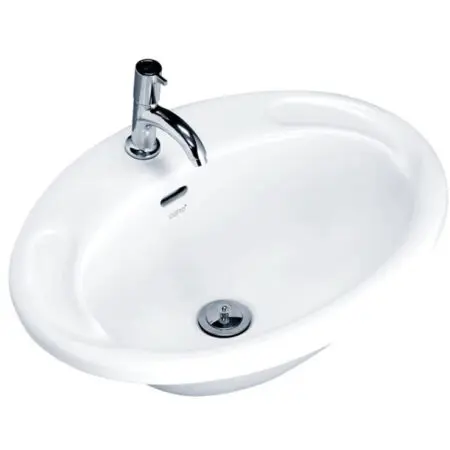 Chậu Rửa Lavabo COTTO C007 Âm Bàn Dương Vành