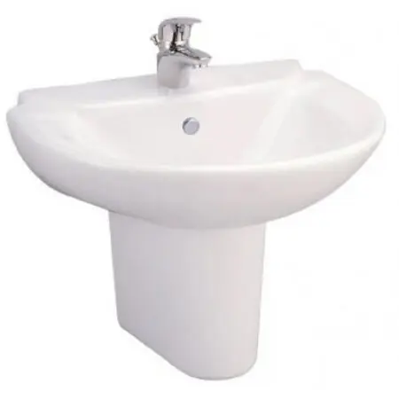 Chậu Lavabo COTTO C0237/C4201 Chân Ngắn Treo Tường