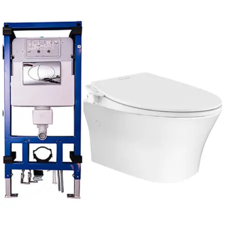 Bồn Cầu Treo Tường American Standard WP-2140 M4A839 G3004A M11785 Nắp Rửa Cơ