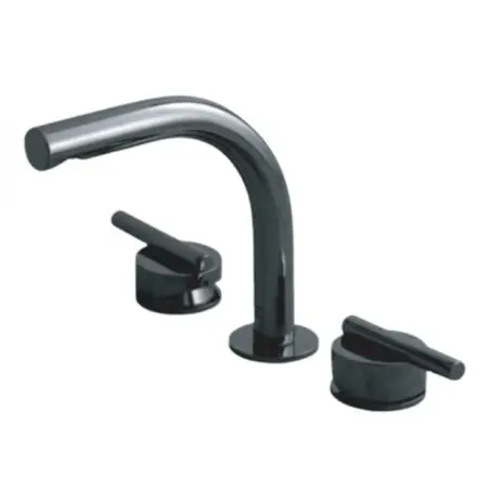 Vòi Lavabo COTTO CPF202A#BN2 Quil Nóng Lạnh Màu Đen 3 Lỗ