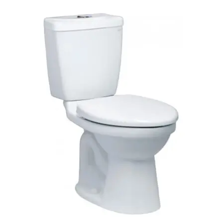 Bồn Cầu CAESAR CD1325 Thùng T1225 2 Nhấn Nắp Thường