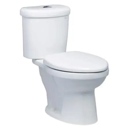 Bồn Cầu CAESAR CDS1338 Thùng T1238 2 Nhấn Nắp Êm