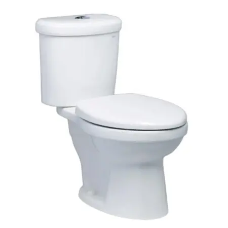 Bồn Cầu CAESAR CD1338 Thùng T1238 2 Nhấn Nắp Thường