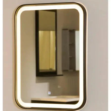 Gương LED Cotto AMH11B02-MATT BLACK Viền Đen