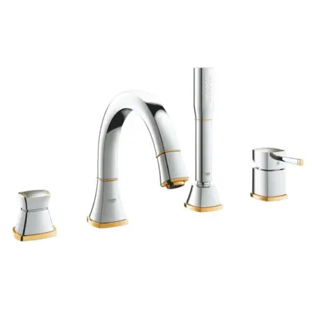Vòi Bồn Tắm GROHE 19936IG0 Grandera 4 Lỗ Gắn Thành Bồn