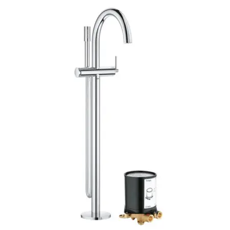 Vòi Bồn Tắm GROHE 32653003 + 29086000 Đặt Sàn Atrio
