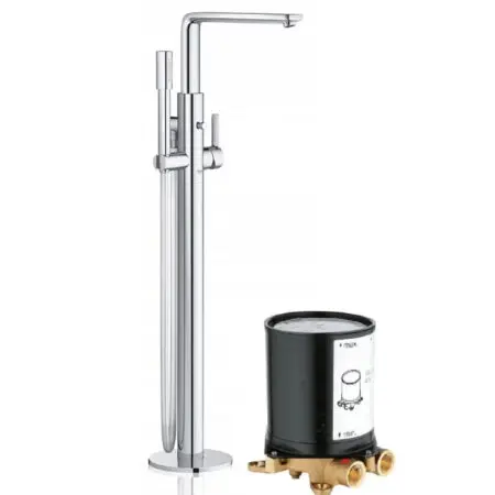 Vòi Sen Bồn Tắm Grohe 23792001 + 29086000 Đặt Sàn Lineare