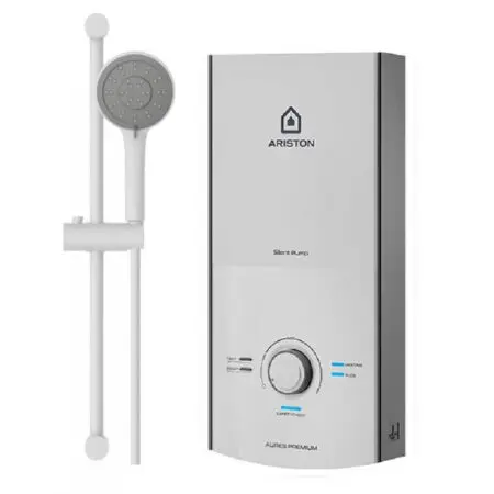 Máy Nước Nóng Ariston Aures Premium 4.5P Ivory Trực Tiếp Có Bơm 2.0