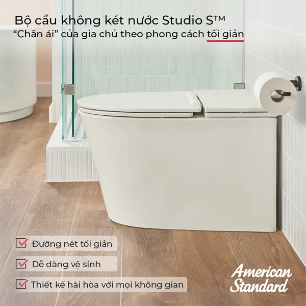 Bồn cầu American Standard 1 khối xu hướng mới