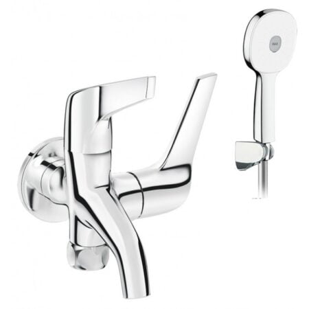 Vòi Sen Lạnh INAX BFV-17-8C Tay Sen Tăng Áp Mạ Crom