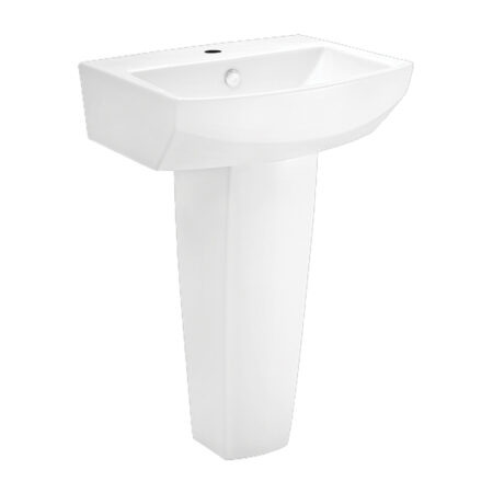 Chậu Lavabo COTTO C01517/C4150 Tetragon Treo Tường Chân Dài