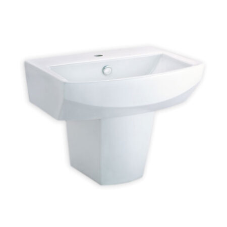 Chậu Lavabo COTTO C01517/C4250 Tetragon Treo Tường Chân Ngắn