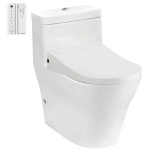 Bàn Cầu TOTO CW166RB/TCF34320GAA/T53P100VR Nắp Điện Tử Chữ D S5