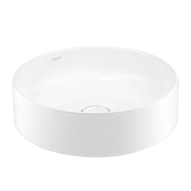 Chậu Lavabo COTTO C00340 MWH Màu Trắng Mờ Đặt Bàn