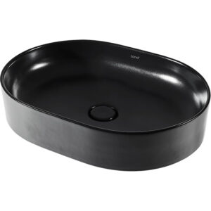 Chậu Lavabo COTTO C00343 MBK Sensation Capsule Đặt Bàn Đen Mờ