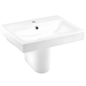 Chậu Lavabo COTTO C0156/C420 Chân Ngắn Treo Tường