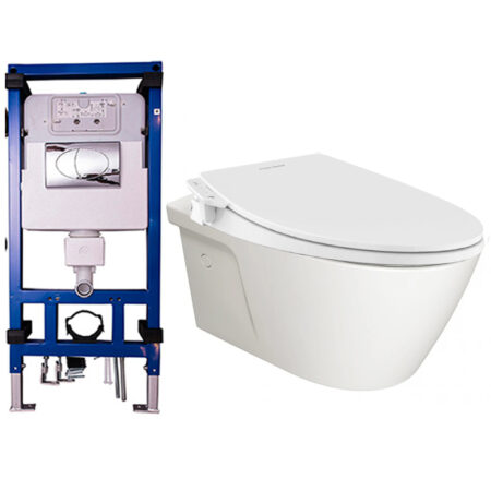 Bồn Cầu American Standard VF-3119B M4A839 WT-G3004A VPTL-3815 Treo Tường Nắp Cơ