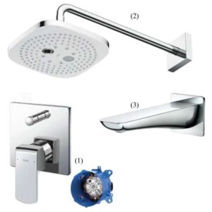Sen Tắm TOTO TBG02304BA/TBW02004A/TBG02001B Âm Tường Xả Bồn
