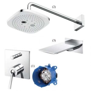 Sen Tắm TOTO TBP02302B/TBW02004A/TBP02001B Âm Tường Xả Bồn