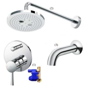 Sen Tắm TOTO TBS02304B/TBW01004A/TBS02001B Âm Tường Xả Bồn