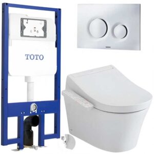 Bồn Cầu TOTO CW553/TCF33320GAA/WH172A/MB174P#SS Nắp Điện Tử Treo Tường