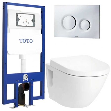 Bồn Cầu TOTO CW762/TC384CVK/WH172A/MB174P#SS Treo Tường