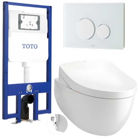 Bồn Cầu TOTO CW812RA#W TCF4911Z#NW1 WH172A MB176G#WH Nắp Điện Tử Treo Tường