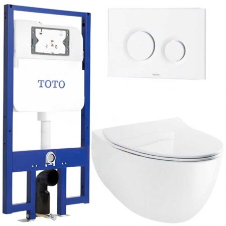 Bồn Cầu TOTO CW812RA/TC600VS/WH171A/MB174P#WH Treo Tường