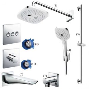 Sen Tắm TOTO TBV02402B TBV02105B TBW02004A TBW02006A TBW01015B TBG02001B Âm Tường 3 Đường Nước