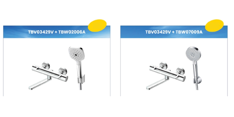 Mẫu sen tắm TOTO bán chạy