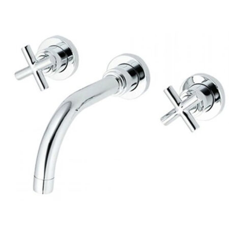 Vòi Lavabo COTTO CT237C16 Cross Nóng Lạnh Gắn Tường