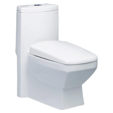 Bồn Cầu CAESAR CD1347 1 Khối Nắp Êm