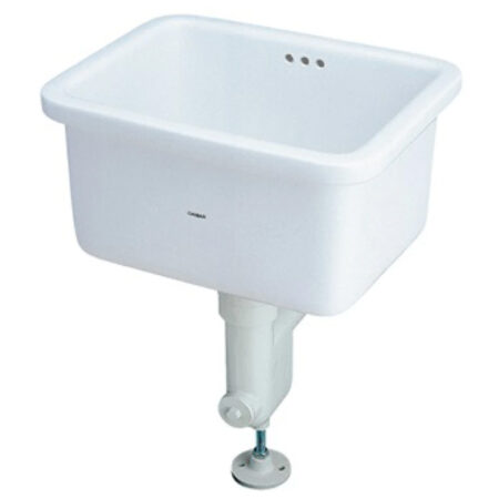 Chậu Giặt Xả Vào Tường CAESAR SS558AP (Bộ xả BF558P)