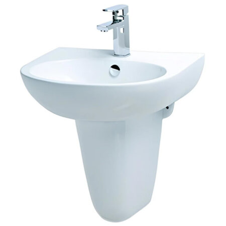 Chậu Lavabo Caesar Chân Ngắn L2152/P2443