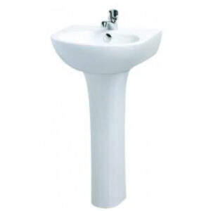 Chậu Rửa Mặt Lavabo Caesar L2140/P2445 Treo Tường Chân Dài