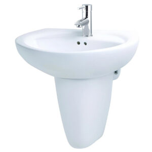 Chậu Rửa Lavabo CAESAR Kèm Chân Treo L2220/P2443