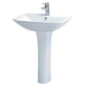 Chậu Rửa Lavabo Caesar Chân Dài L2365/P2445