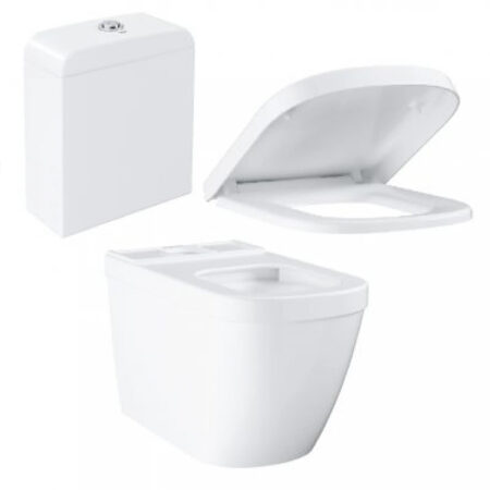 Bồn Cầu Grohe 3933800H + 39330000 + 39332000 Euro Ceramic 2 Khối