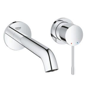 Vòi Lavabo Grohe 19408001 Nóng Lạnh 2 Lỗ Gắn Tường Essence New OHM Size M