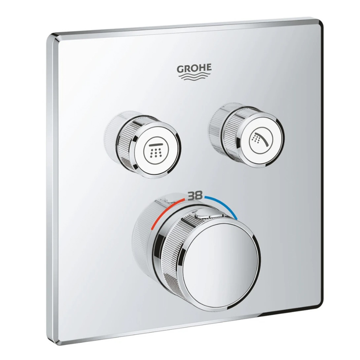 Mặt Bộ Trộn Ổn Nhiệt GROHE 29124000 Grohtherm Smartcontrol Thermostat 2 Chế Độ
