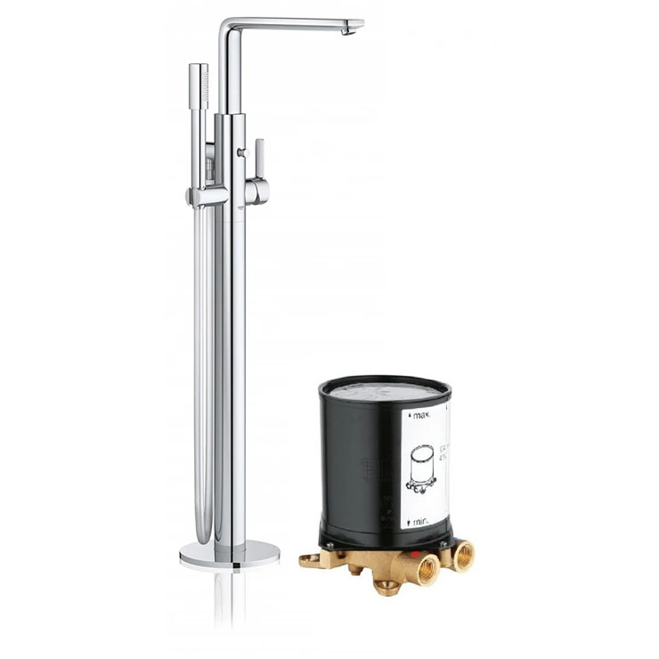Vòi Sen Bồn Tắm GROHE 23792001 + 29086000 Đặt Sàn Lineare