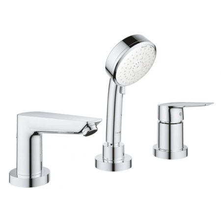 Bộ vòi xả GROHE 2511710A BauEdge OHM 3 lỗ gắn thành bồn tắm