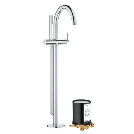 Vòi Bồn Tắm GROHE 32653003 + 29086000 Đặt Sàn Atrio
