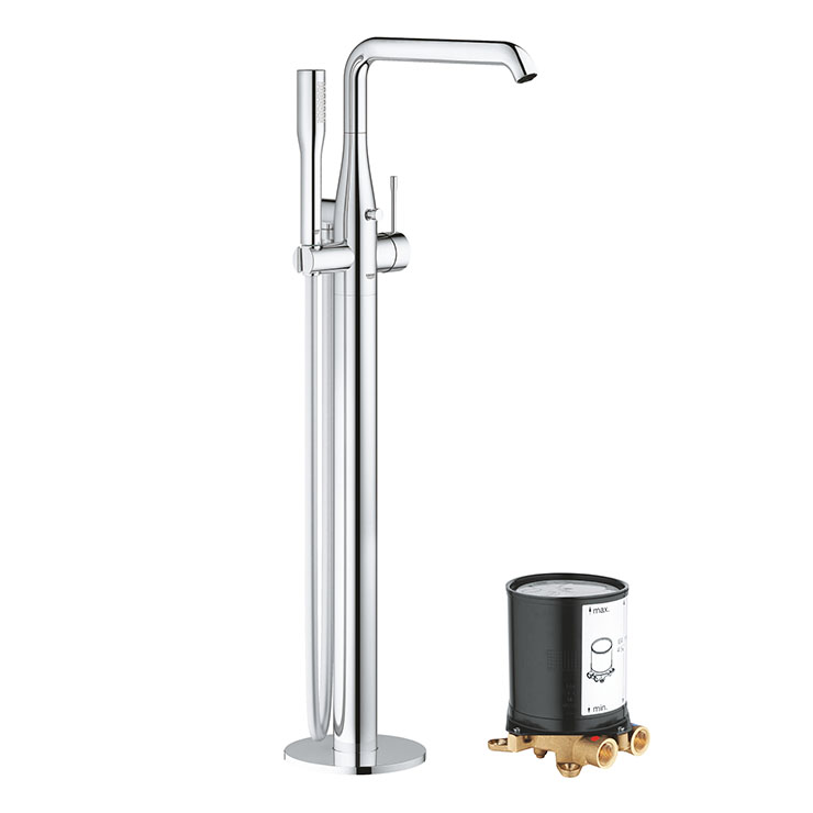 Vòi Sen Xả Bồn Tắm Grohe Essence New 23491001 + 29086000 Đặt Sàn