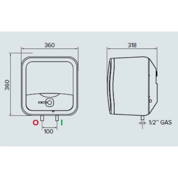 Máy Nước Nóng Ariston ANDRIS2 R 15L Gián Tiếp