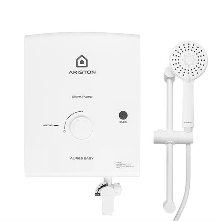 Máy Nước Nóng Ariston Aures Easy 4.5P Trực Tiếp Có Bơm 2.0