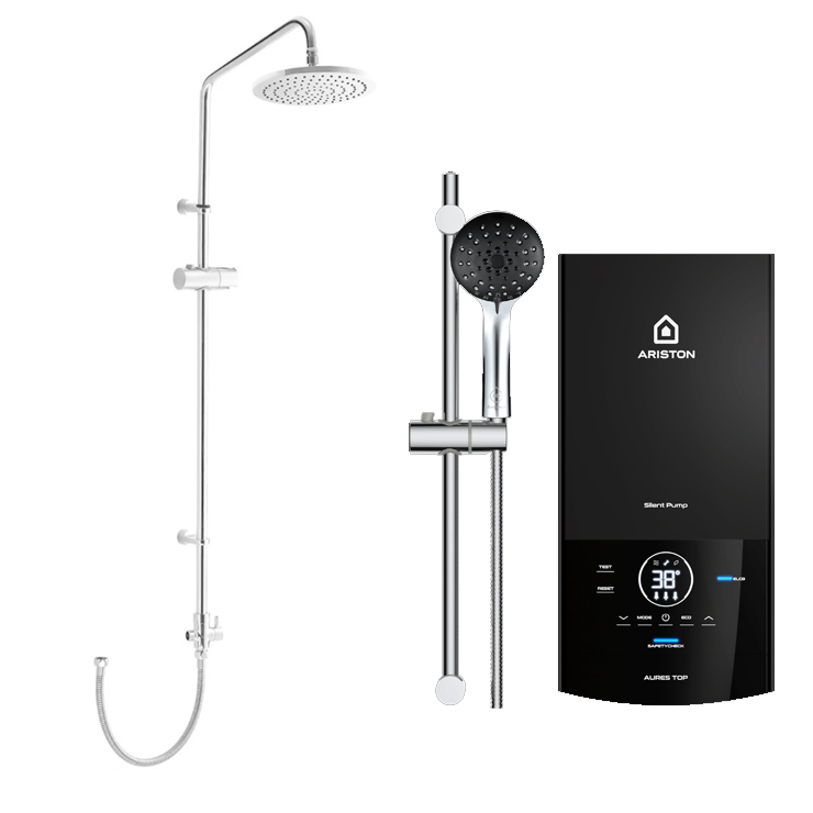 Máy Nước Nóng Ariston Aures Top 4.5P/BFV-CL1 Trực Tiếp Có Bơm