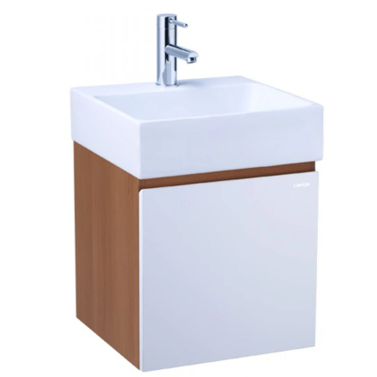 Bộ Tủ Lavabo Caesar LF5257/EH05257AWV Treo Tường vân Gỗ